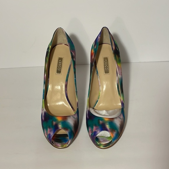 Guess, Honora, peep toe, high heel pumps. - Picture 2 of 11